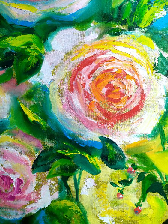 Abstract roses