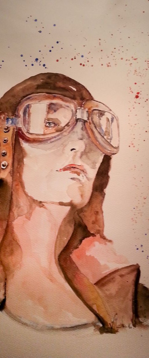Amelia Earhart by Victor de Melo
