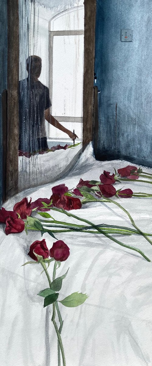 Red Roses by Mazen Ghurbal