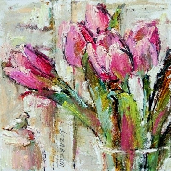 Pink tulips