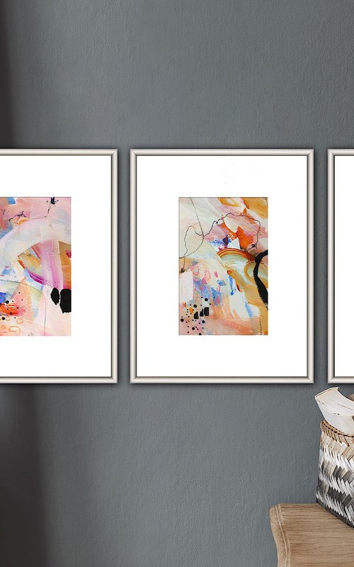 L'aventure - Triptych by Chantal Proulx