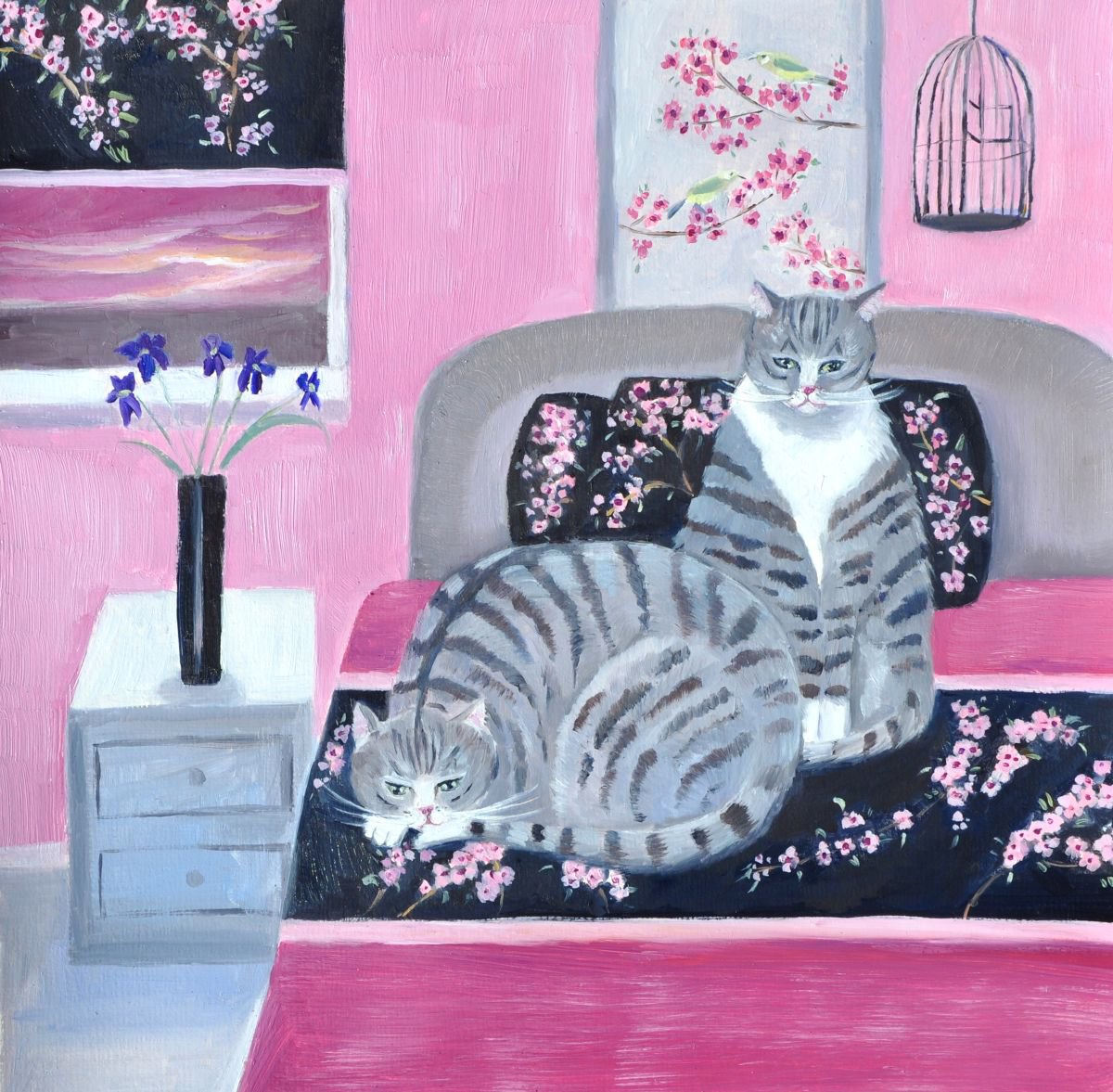 Cats at home by Mary Stubberfield