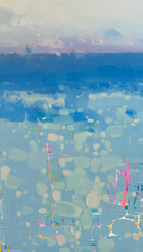 Ocean, Original oil painting, Handmade artwork, One of a kind by Vahe Yeremyan