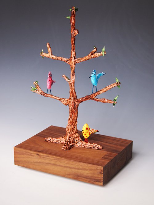 3 Birds in a Tree by Stuart Roy