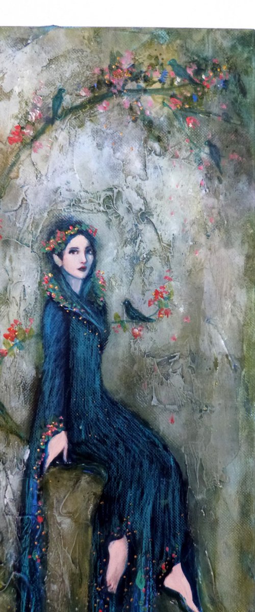 Ondine in spring 20×60 cm by Loetitia Pillault