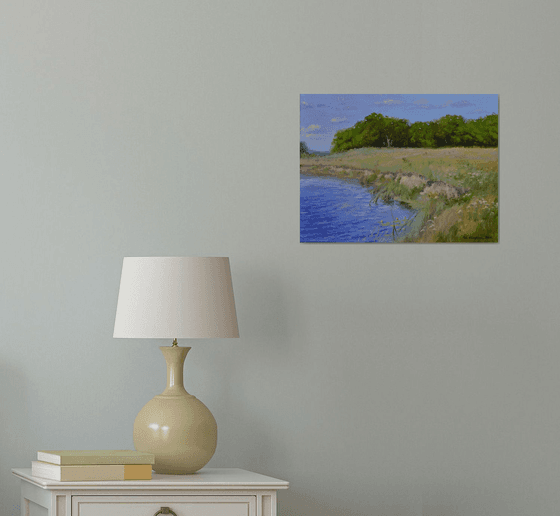 On the steep bank. Etude