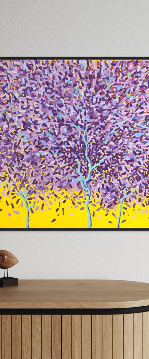 Purple tree by Volodymyr Smoliak