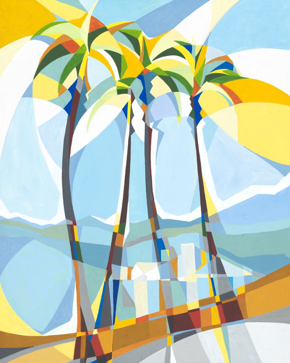 Summer In Mountain View, Ca By Paola Minekov, 16 X 20, Artwork For Sale On Artfinder