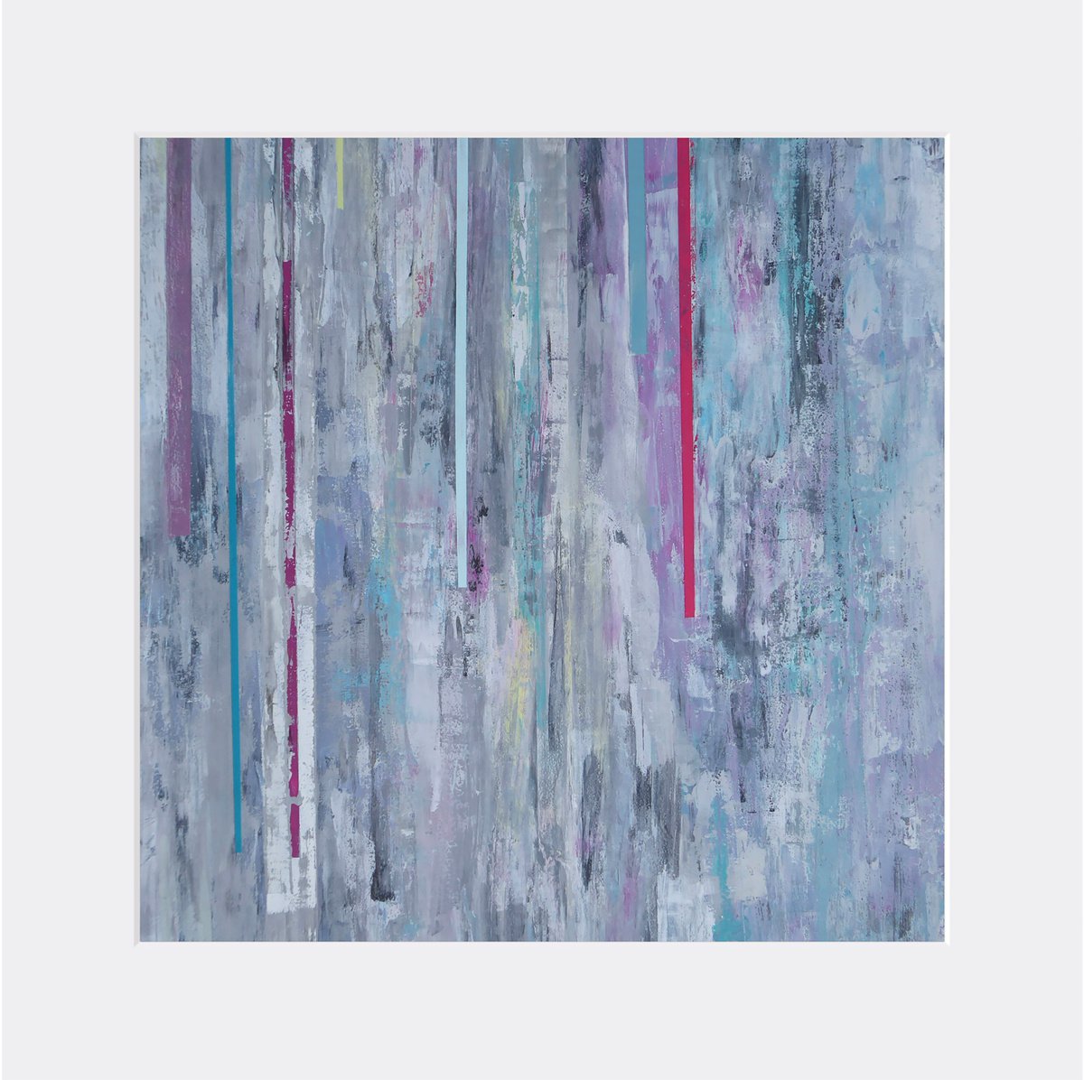 Abstract Painting By The Most Active, 17 X 17", Free To Be, Original Artwork