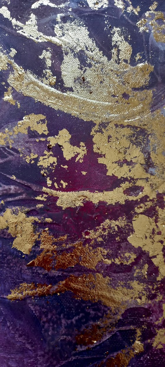 Abstract with gold leaf