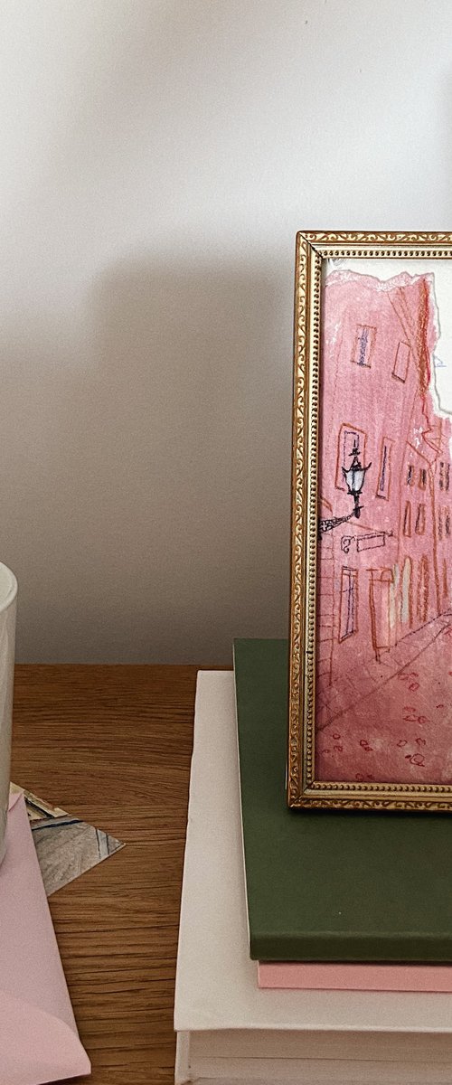 Tallinn cityscape in vintage frame by Anastasia Mazur-Skrobova