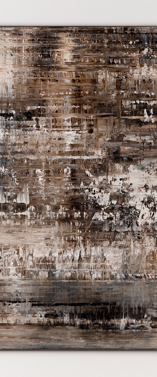 Brown abstract painting MC493 by Radek Smach