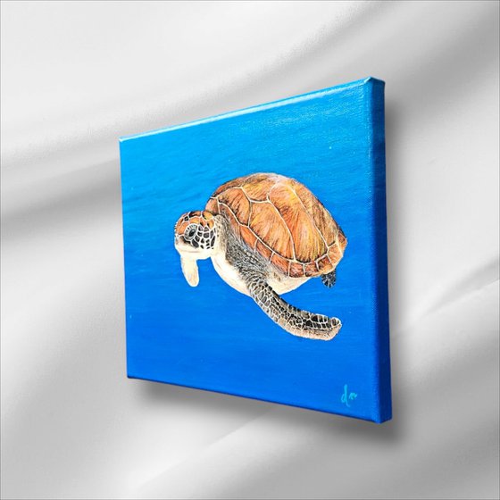 Painting 'Silent Swim'