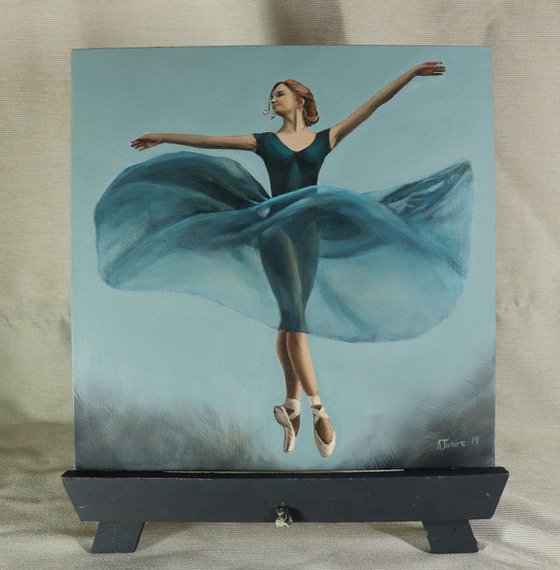 Movement, Portrait of a Dancer, Ballet, Ballerina, Young Dancer Painting