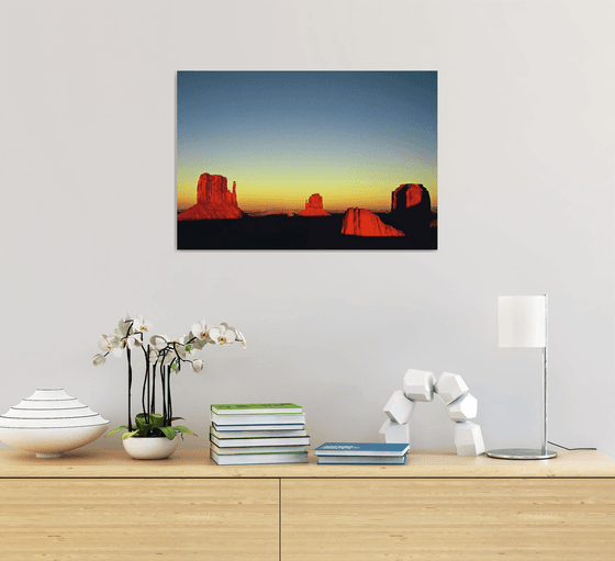 Sunset at Monument Valley