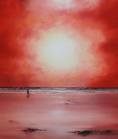 The Sunset Kiss     SOLD by Mel Davies Original Art