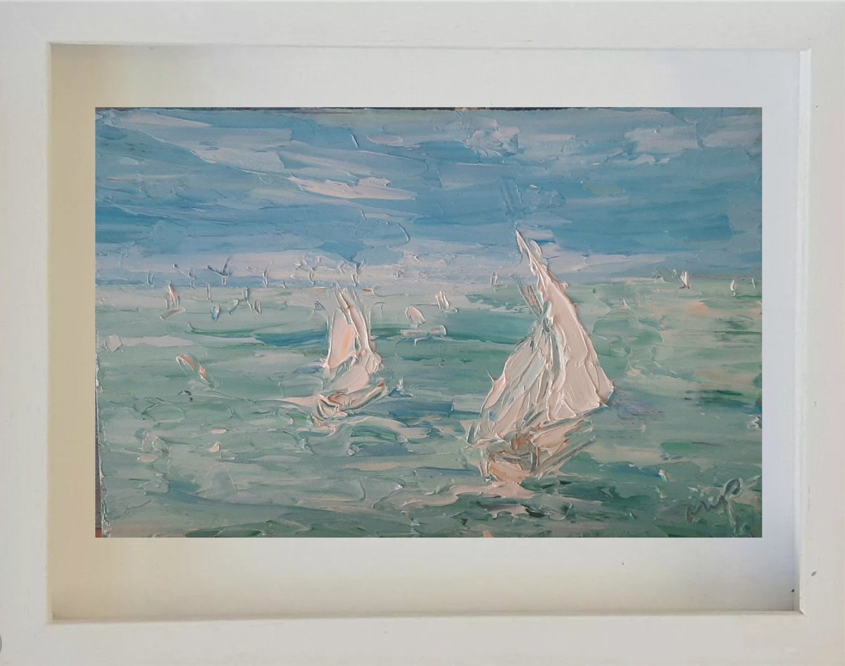 White Sails by Niki Purcell - Irish Landscape Painting