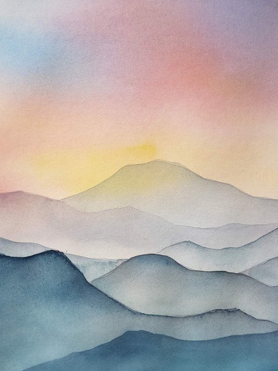 Calming Mountain Sunset 3.4