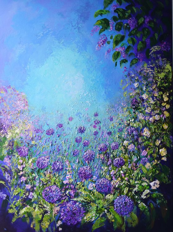 Beneath Lilac -A floral landscape