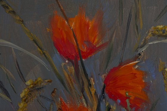 Corn Field Flowers in Vase