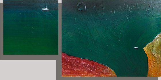 "The sea" diptych