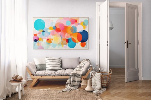 Colorful circle shapes abstract 1212231 by Sasha Robinson
