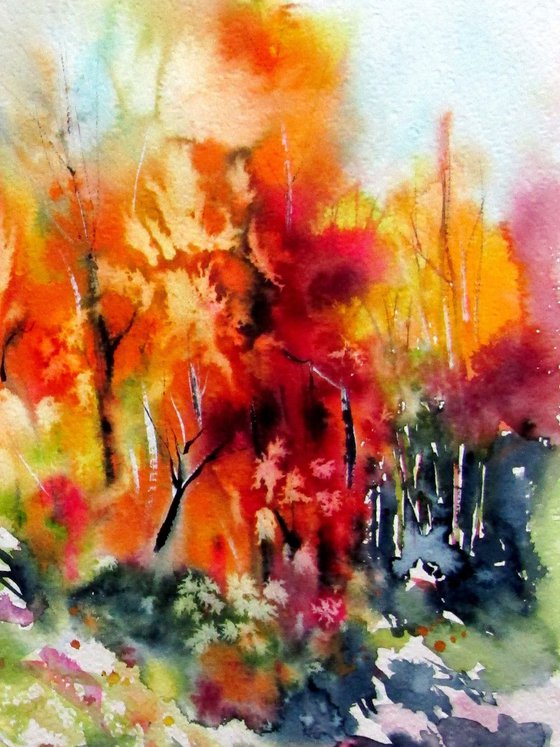 Bright autumn landscape