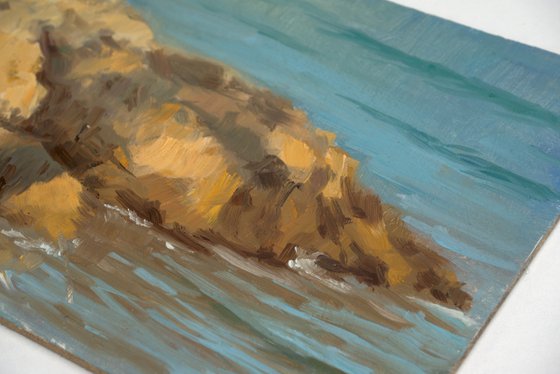 Rocks in evening light