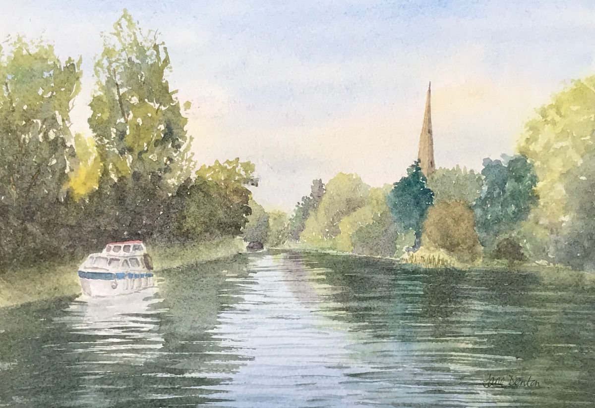 The River Avon at Stratford by JANE DENTON