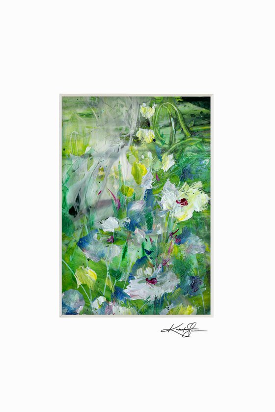 Lost In The Meadow Collection 1 - 3 Floral Paintings by Kathy Morton Stanion