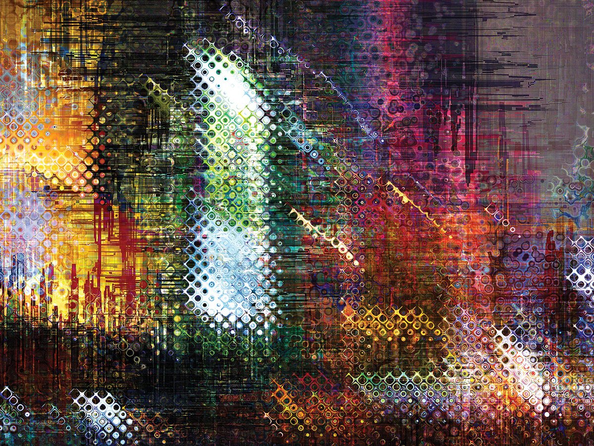 Abstract Cityscapes Print By Javier Diaz, 80 X 60, Ciudades Abstractas Xv, Original Artwork