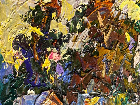 Corn fields in the village