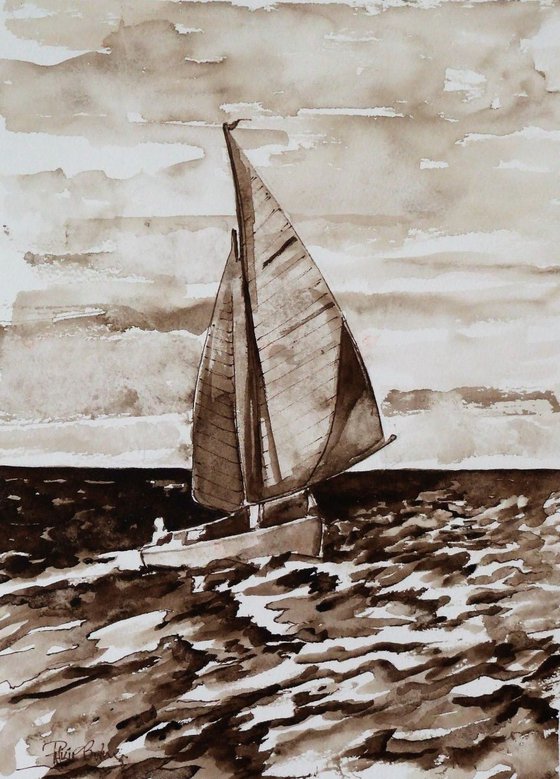 Sailing at Minnis Bay