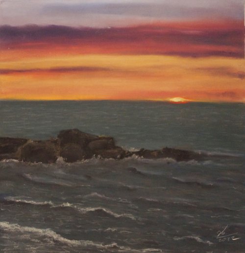 SUNSET. FRANKSTON BEACH. by Gennadi Belousov