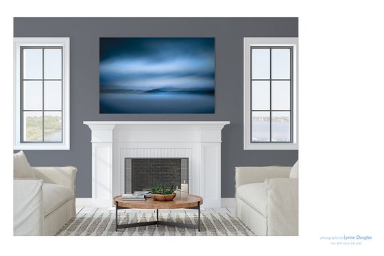 Blue Islands - Extra large wall art 60 x 40 inches in Blue