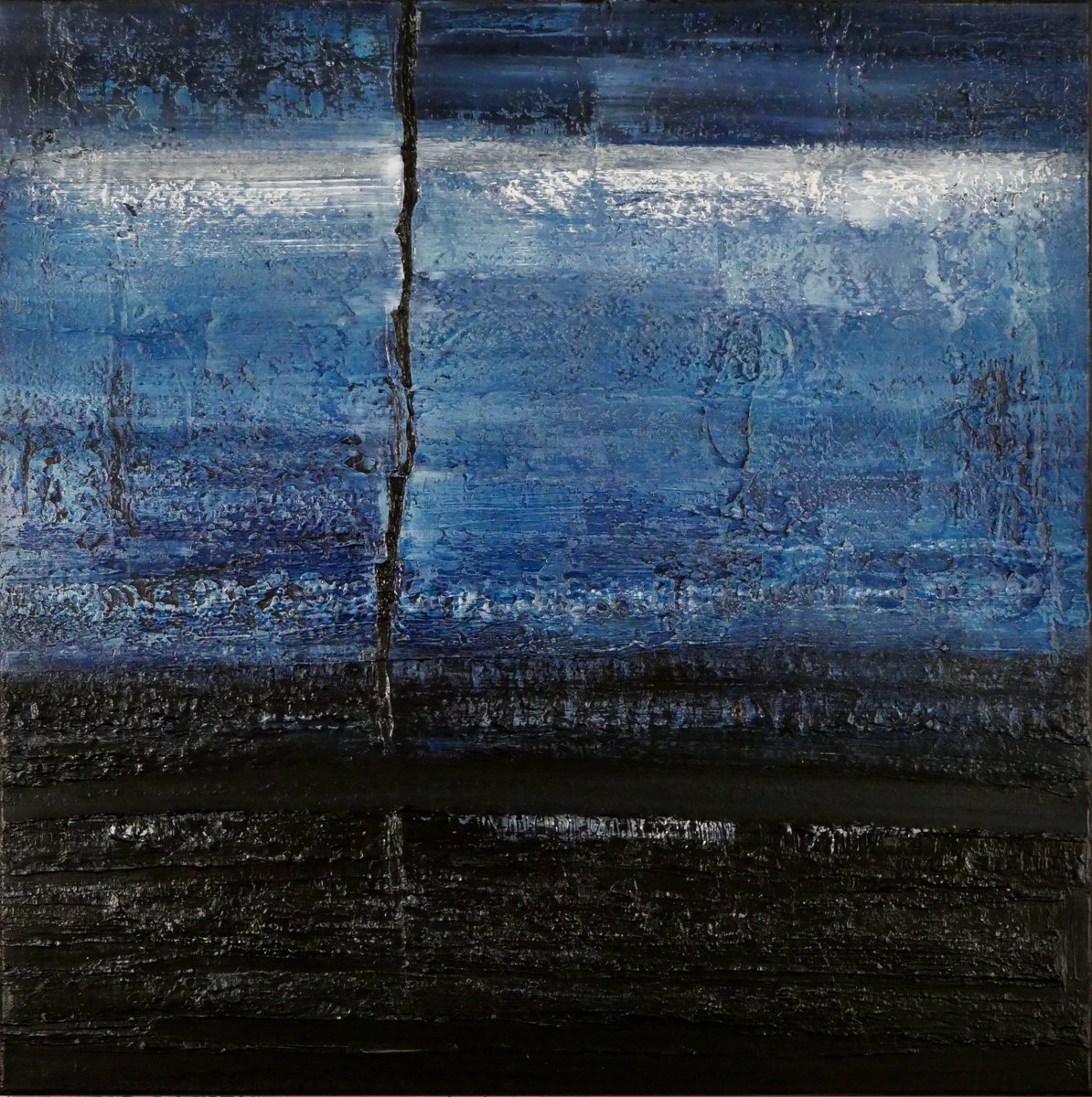 Blue Charm 1 (Ready to hang - Free shipping) by Klara Gunnlaugsdottir