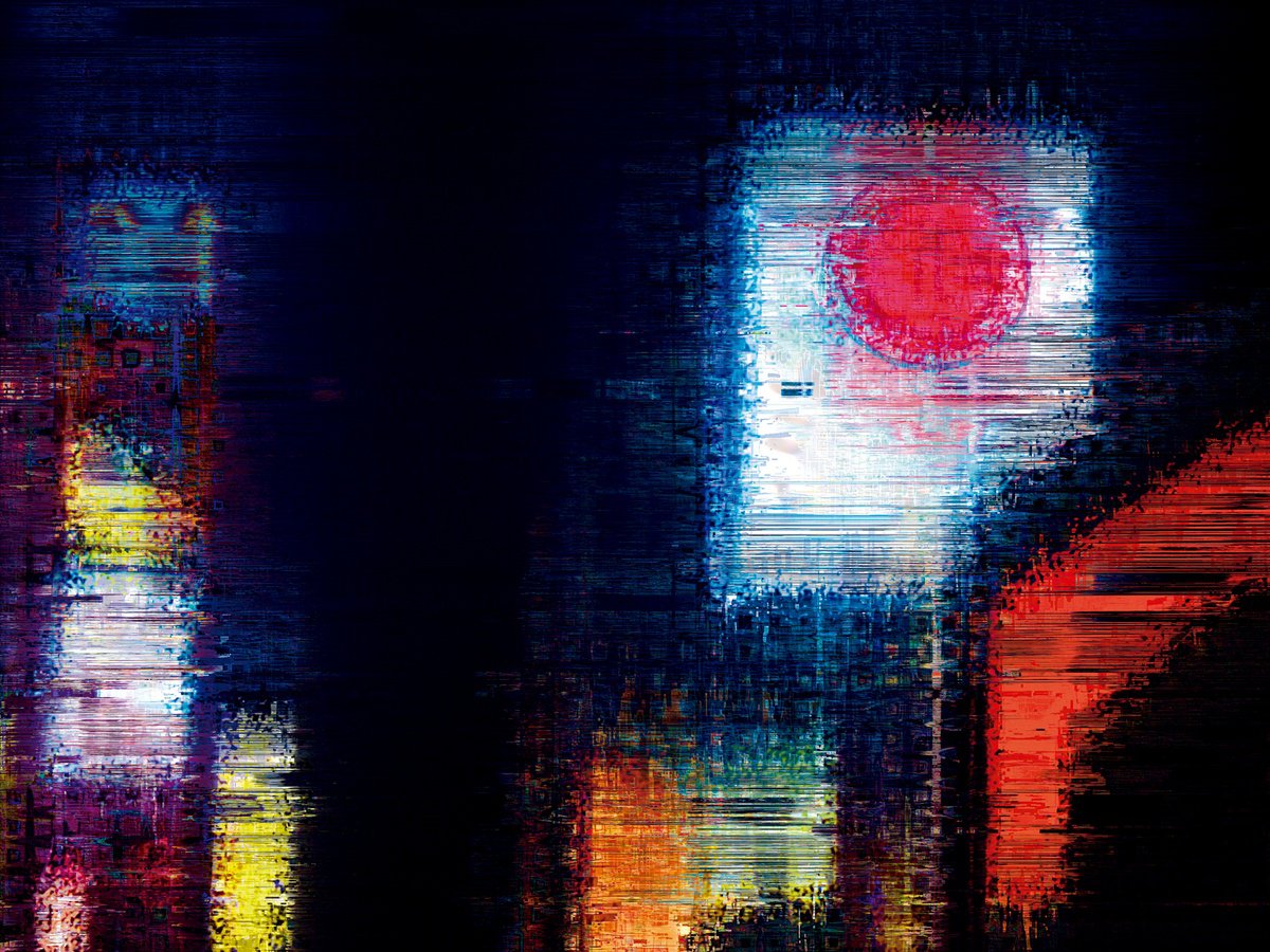 Abstract Cityscapes Print By Javier Diaz, 79 X 60, Estructuras Lumi?nicas 22/Xl Large Original Artwork, Original Artwork