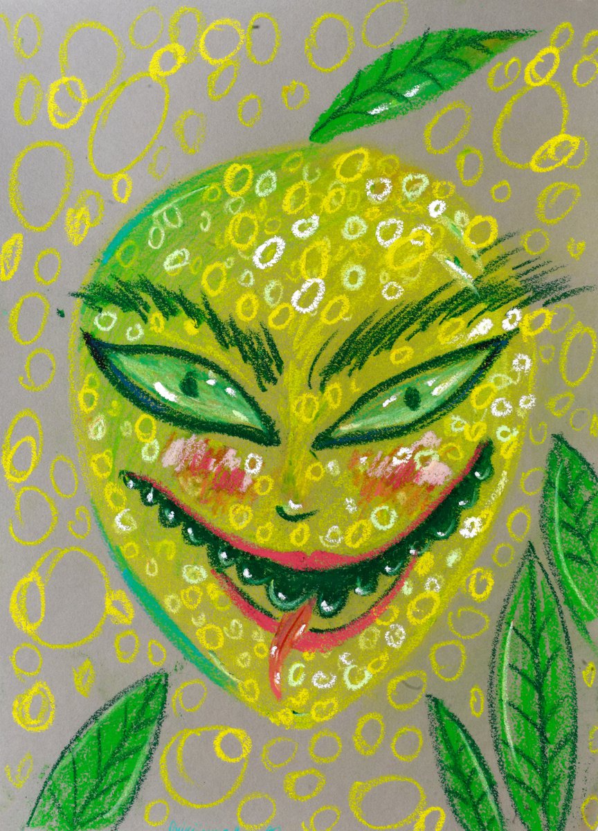 Funny crazy lemon by Anna Onikiienko