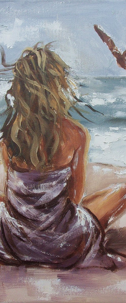 " WITH SEAGULS " by Monika Luniak