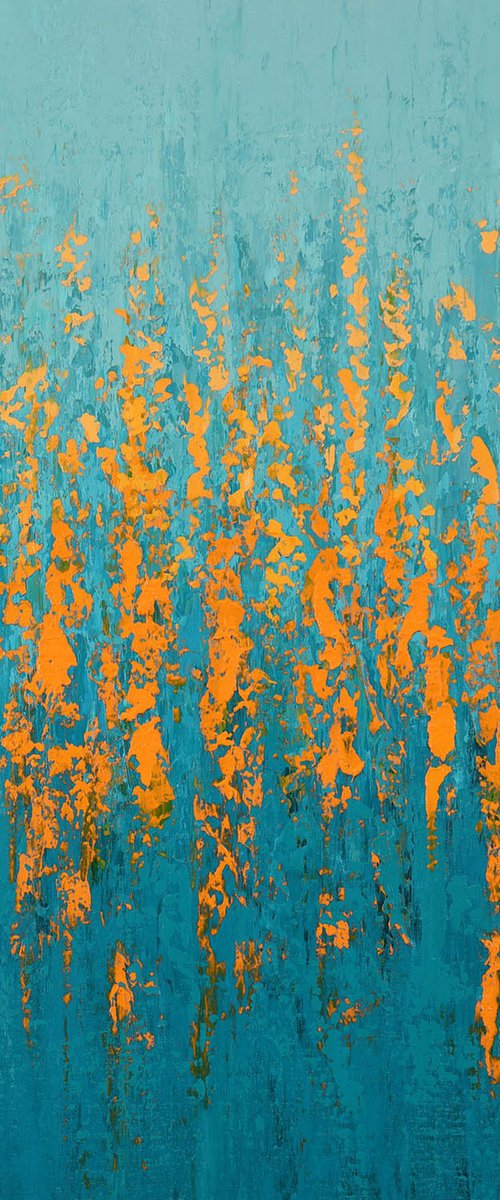 Turquoise Orange Pop by Suzanne Vaughan