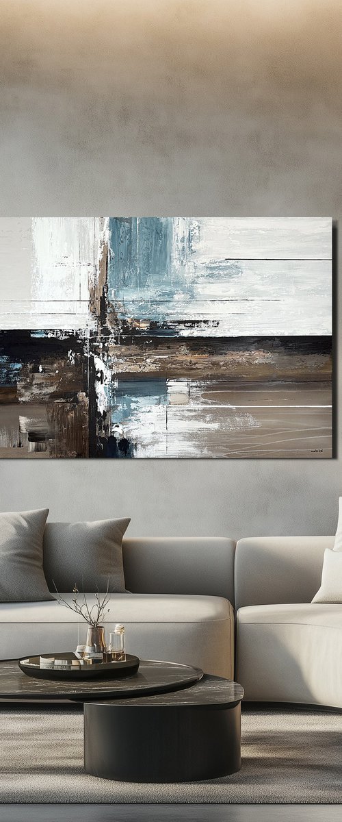 Crossing Light Fields. blue indigo by Tatiana Malinovscaia