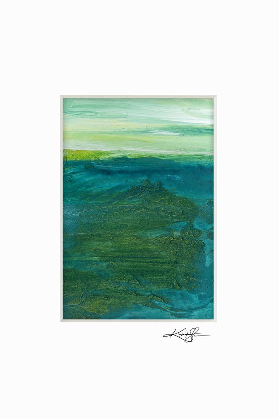 Mystical Land Collection 12 - 3 Textural Landscape Paintings by Kathy Morton Stanion