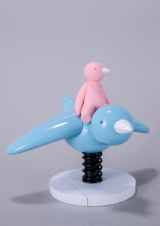 I Believe I Can't Fly - Pink & Blue