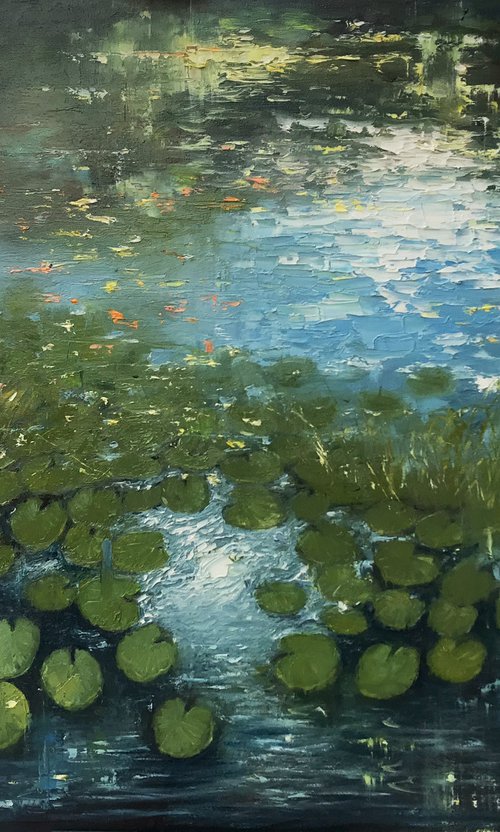 Waterlilies pond by Artem Grunyka