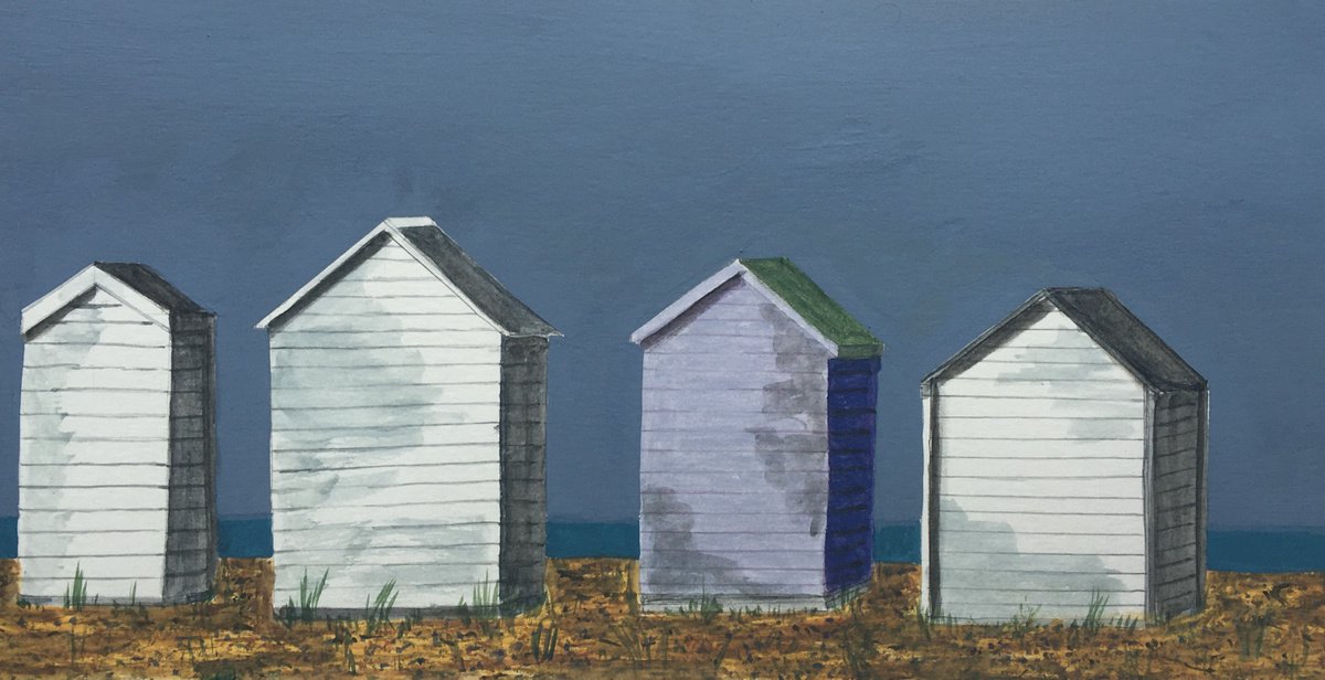 Beach Huts #3 by Laurence Wheeler
