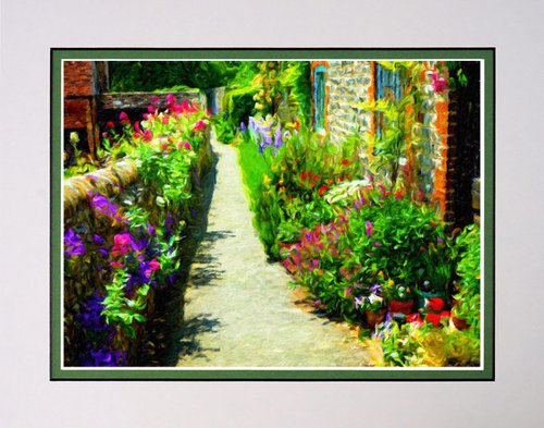 Up the Garden Path six in the style of Monet, Van Gogh by Robin Clarke