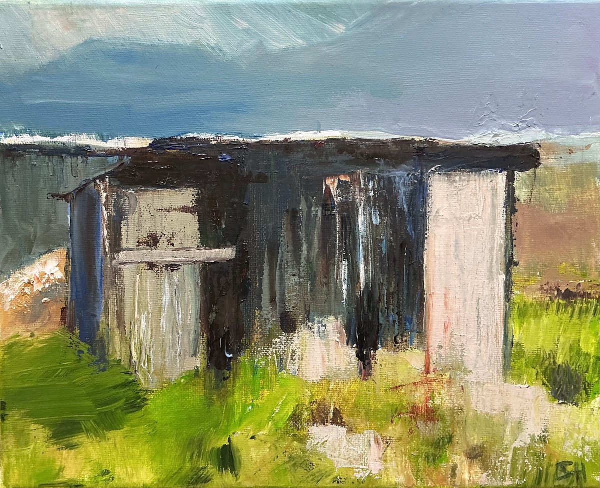Allotment Shed By Sandra Haney, 13 X 11, Artwork For Sale On Artfinder