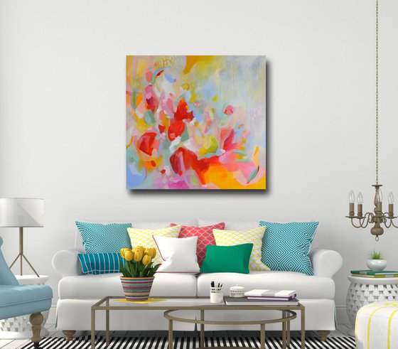 Waiting For You - Large Original Abstract Painting