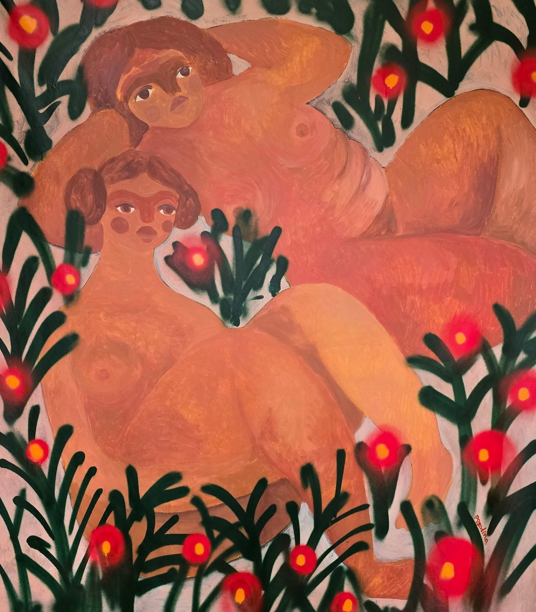 Impressionistic Portrait Acrylic Painting By Dasha Pogodina, 51 X 59, No One Knows Better Than You, Original Artwork