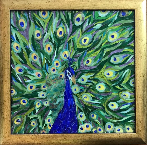 Glass Mosaic "Peacock"